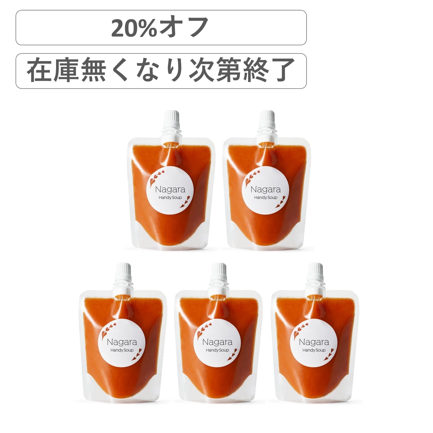 【限定20%オフ】現ガスパチョ好きのための特別5個セット(160g)【在庫限り】